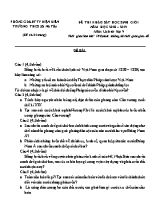 Đề thi khảo sát học sinh giỏi môn Lịch sử Lớp 9 - Năm học 2018-2019 - Trường THCS Nà Tầu